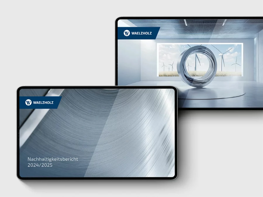 Waelzholz Sustainability reports mockups
