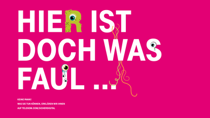 Photo: Deutsche Telekom: Text train Something is wrong here
