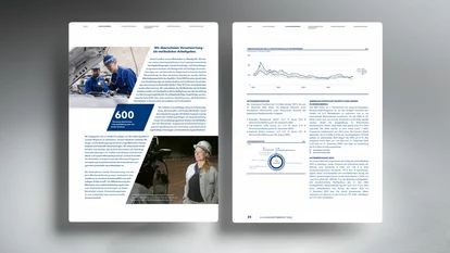 K+S Annual Report Mockup Layout