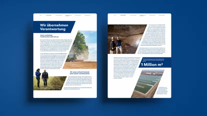 K+S Annual Report Mockup Layout