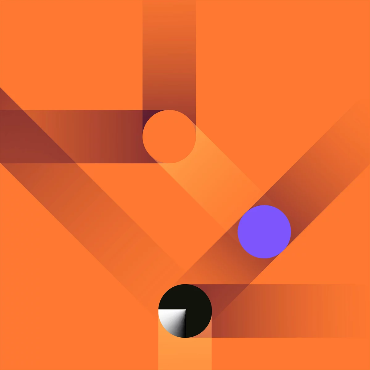 ALSO Annual Report 2024 Key visual Graphic element orange