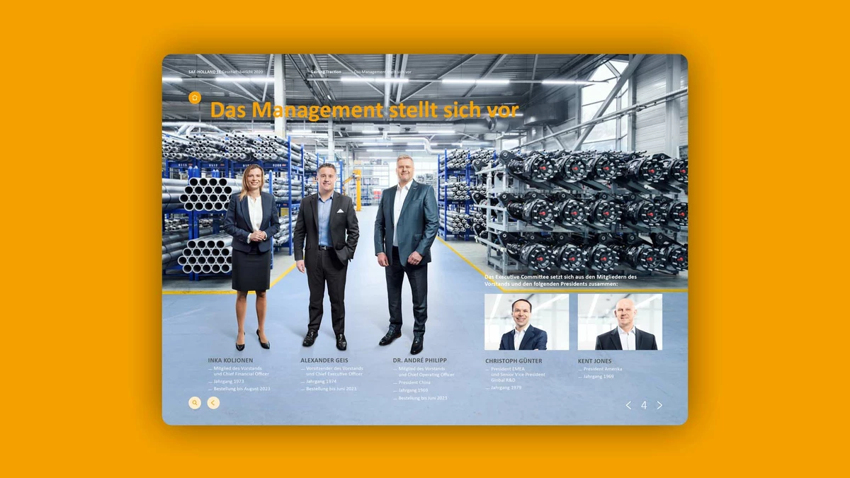 Foto: SAF Holland: Geschäftsbericht 2020 Management