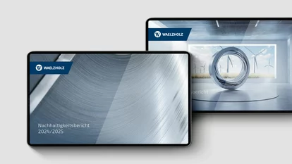 Waelzholz Nachhaltigkeitsbericht Mockups