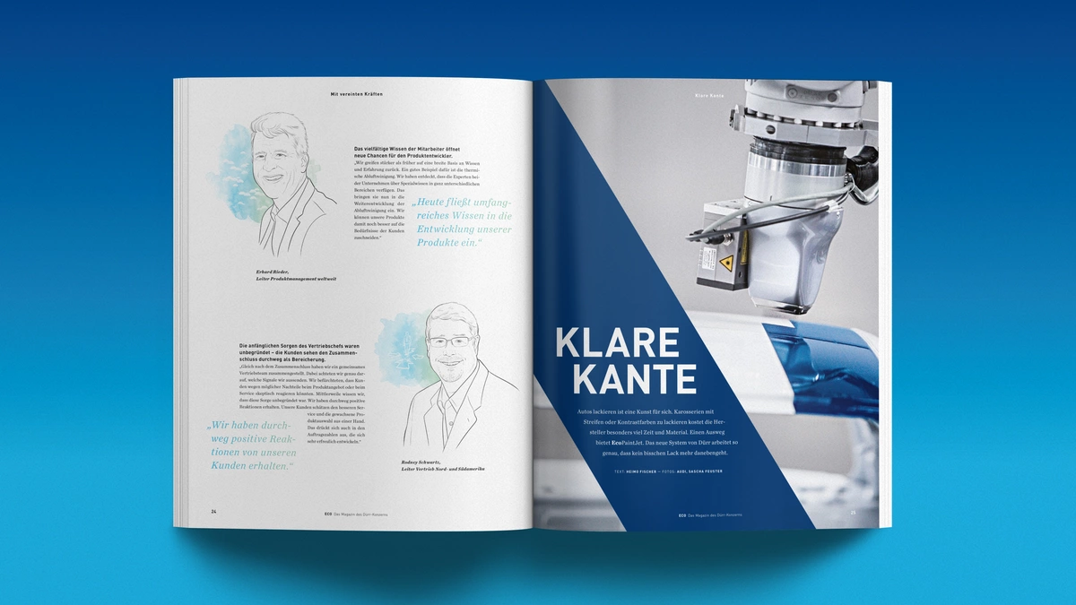 Photo: Dürr: Page from Annual Report Clear Edge