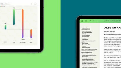 ALSO Annual Report 2024 Mockups Navigation
