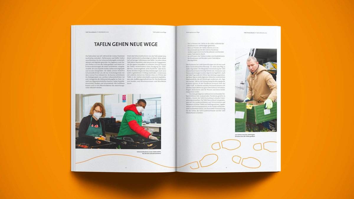 Photo: Tafel Deutschland: 2021 Magazine double page
