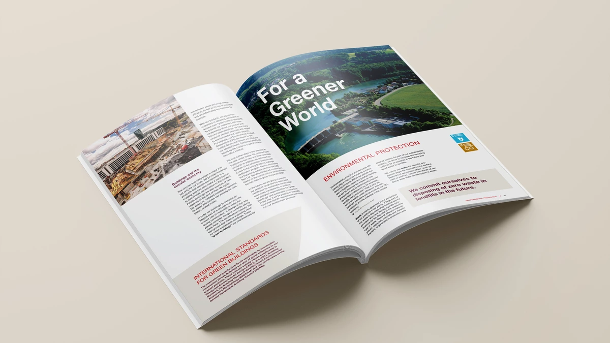 Foto: Hilti Nachhaltigkeitsbericht 2020: Innenseite