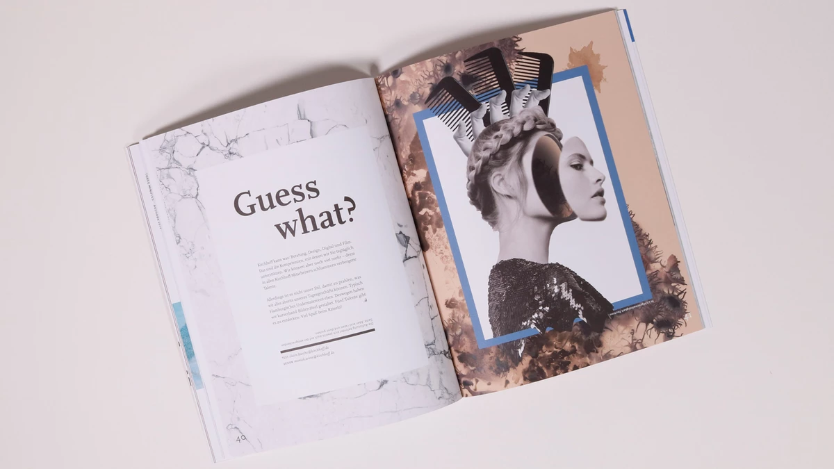 Photo: Kirchhoff: Three Minutes: page from the magazine, "Guess what"