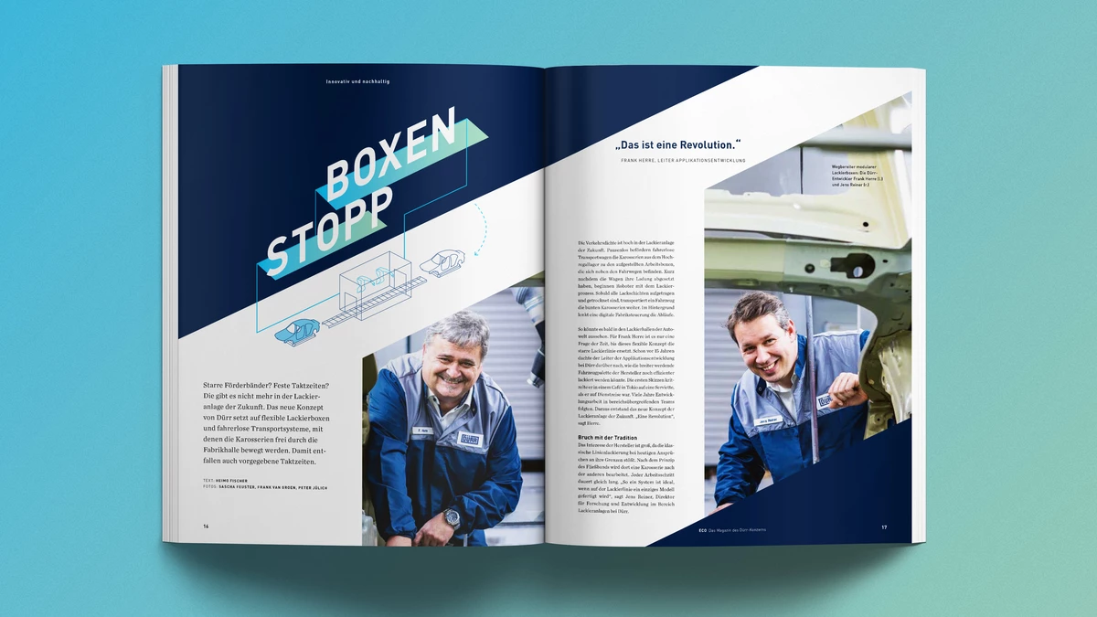 Photo: Dürr ECO Magazine: Illustration pit stop