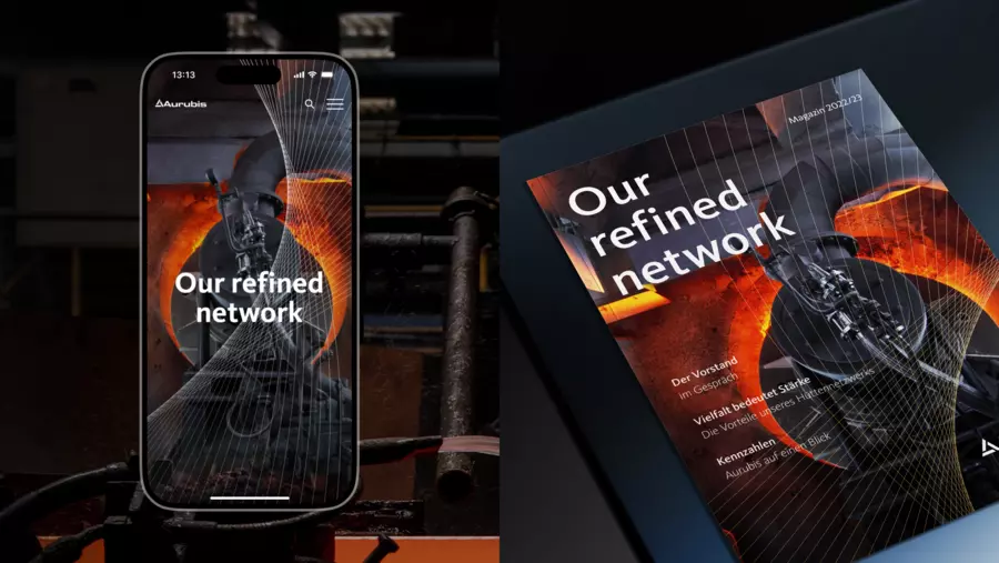 Teaser: Photo: Aurubis: Home Page Online and Cover Annual Report 2022/2023 