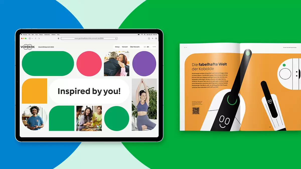 Vorwerk Geschäftsbericht Mockups