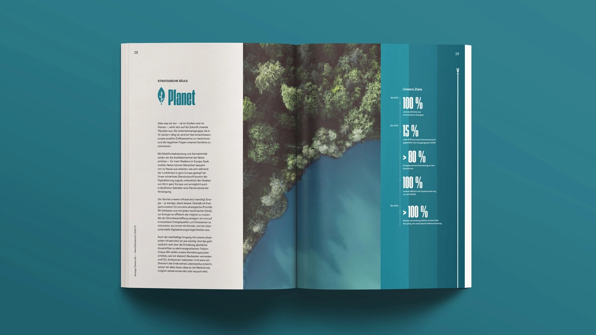 Photo: Vantage Towers 2020/21 Annual Report: Double Page