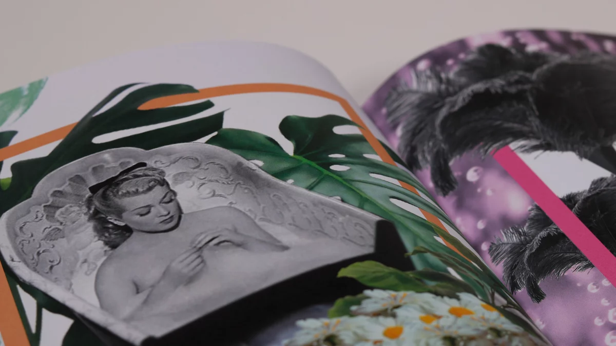 Photo: Kirchhoff: Three Minutes: page from the magazine with colorful pictures