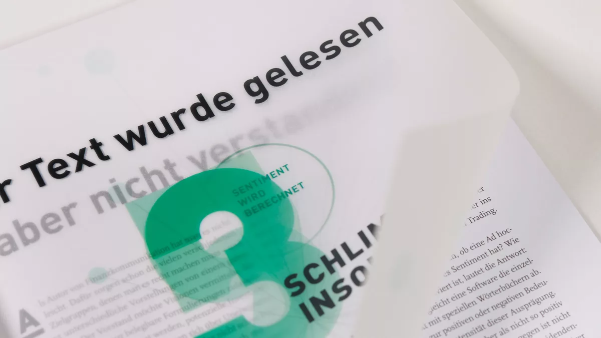 Photo: Kirchhoff: Three Minutes: Page from the magazine Your text was read (but not understood)