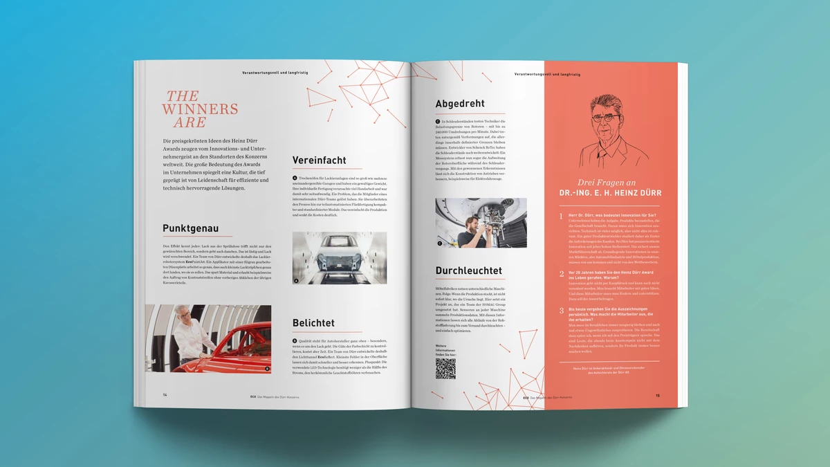 Photo: Dürr ECO Magazine: Story Excellent Follow-up page