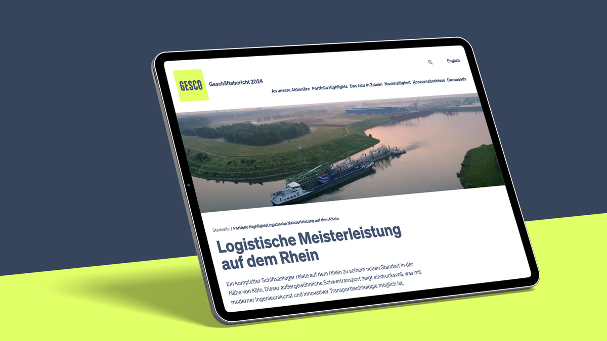 GESCO Webseite Mockup